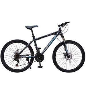 26 inch Fat Tire Mountain Bike, Double Disc Brake and Front Suspension Anti-Slip Bikes,Tire Mountain Bike 21 Speed, with