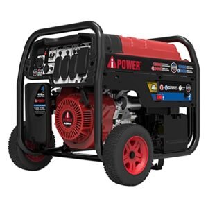 A-iPower SUA12000ED 12000 Watt Portable Generator Heavy Duty Gas & Propane Powered with Electric Start for Jobsite, RV, and Whole House Backup Emergency