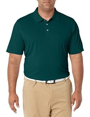 Amazon Essentials Men's Regular-Fit Quick-Dry Golf Polo Shirt, Forest Green, X-Large