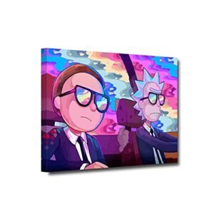 ATRKERS Canvas Wall Art - Cartoon Framed Wall Prints Wall Decor Stretched and Framed Wall Painting Artwork Home Decoration for Living Room Bedroom Ready to Hang (Artwork-3)