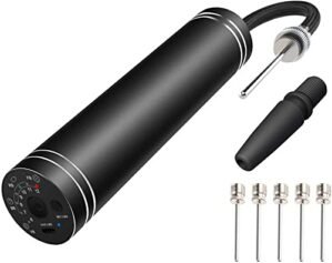 Automatic Electric Fast Ball Pump with Needle and Nozzle - Air Pump for Inflatables, Athletic Basketball, Soccer, Volleyball, Football, Sport Ball and Swimming Ring - Faster Inflation