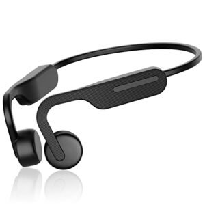 Bone Conduction Headphones Open Ear Headphones Wireless Bluetooth with Mic, Sweatproof Sport Headphones for Workouts, Running, Cycling, Driving
