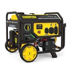 Champion Power Equipment 201052 4750/3800-Watt Dual Fuel Portable Generator with Electric Start, Wheel Kit