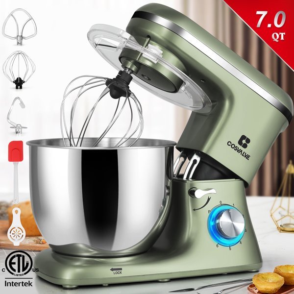 Kitchen in the box Protable 3.2Qt Stand Mixer Small Electric Food Mixer 6  Speeds