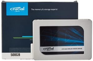 Crucial MX500 500GB 3D NAND SATA 2.5 Inch Internal SSD, up to 560MB/s - CT500MX500SSD1