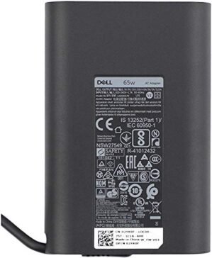 Dell Laptop Charger 65W Watt USB Type C AC Power Adapter Include Power Cord for Dell XPS 12 9250,XPS 13 9350 9360 9365 9370 9380, LA65NM170 HA65NM170,02YK0F 0M1WCF