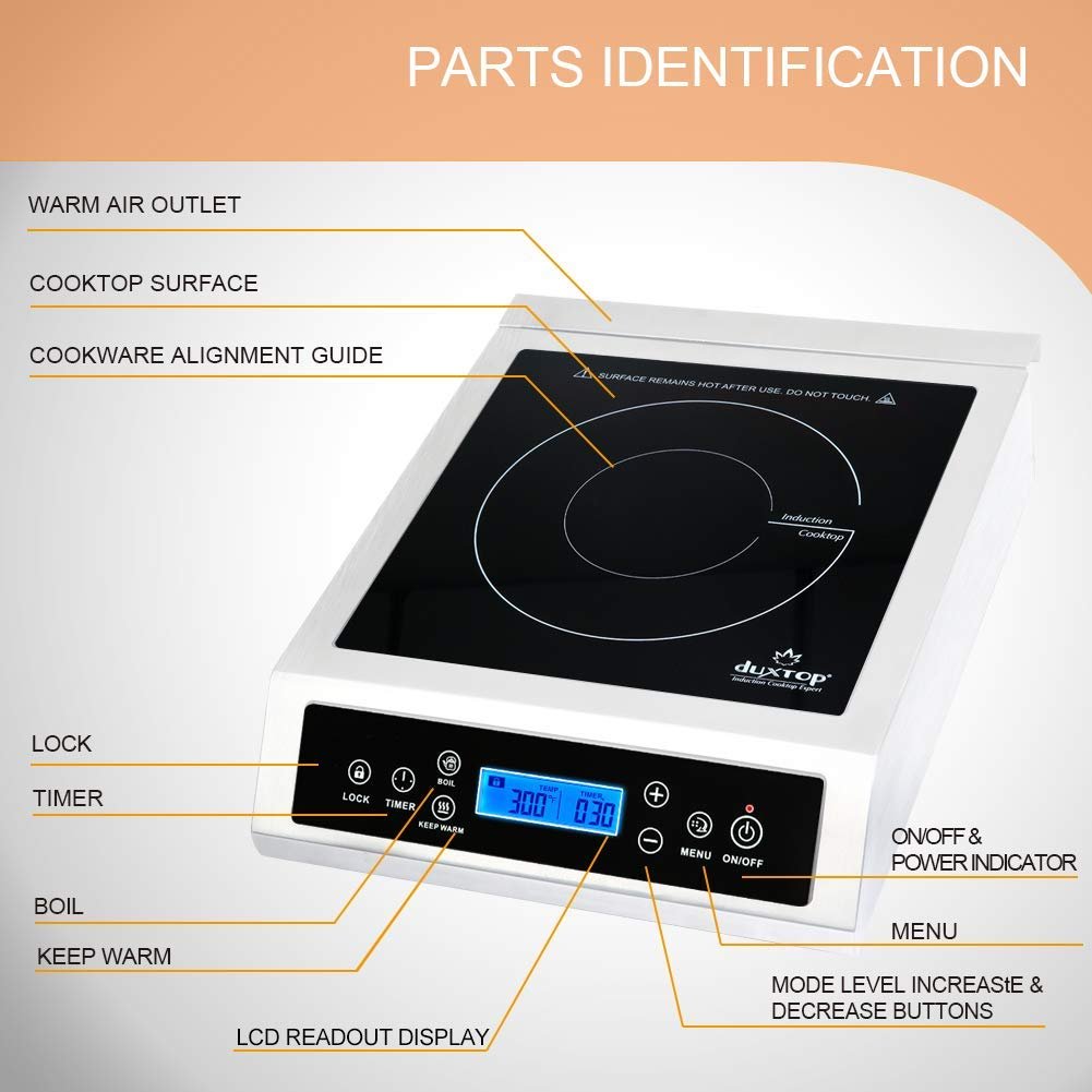 Duxtop 1800 vatios encimera eléctrica de inducción con quemador simple Y tu lo quieres
