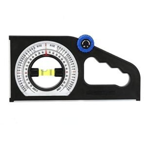 Engineering Inclinometer, ABS Universal Slope Measuring Ruler Multifunction Angle Meter 0-180° for Household Industrial Use