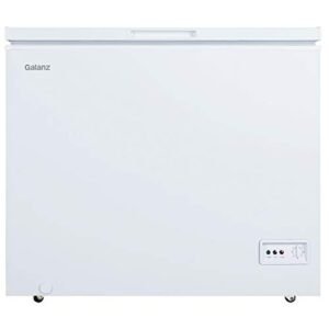 Galanz GLF70CWED01 Manual Defrost Chest Freezer, Mechanical Temperature Control, White, 7.0 Cu Ft