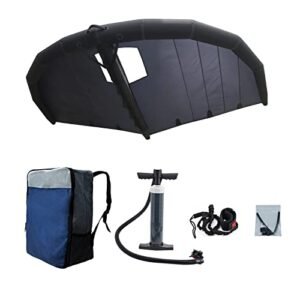 Handheld Wing Foil Kite Foil Wing Kitesurfing Inflatable Wingsurfer Kite for Wind Wing Foiling, Surfing Snow Ski and has a Window Design,Backpack, Surf Leash and Repair Kit (5 Square Meters Style 4)