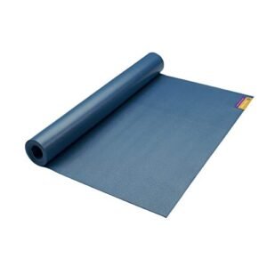 Hugger Mugger Tapas Travel Yoga Mat - Blue - Super Portable and Durable, Textured Sticky Surface, May be Folded or Rolled, Packable, Economical