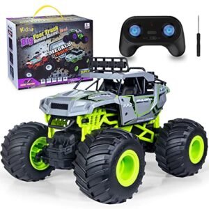 Kidcia Remote Control Car, 1:16 Scale RC Cars, All Terrain & Off-Road Big Foot Trucks with 2.4Ghz Remote Control, Kids Outdoor Toys for 5+ Year Old Boys & Girls, Perfect Birthday & Christmas Gifts