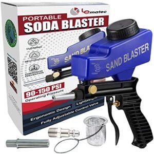 Le Lematec Soda Blaster For Sandblasting, DIY Projects, Removes Paint, Rust, Stains.