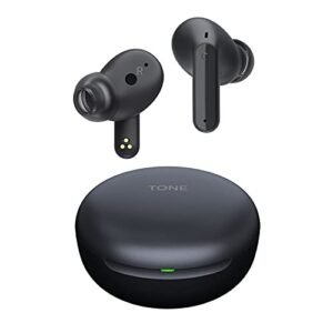 LG TONE Free FP5 - Enhanced Active Noise Cancelling True Wireless Bluetooth Earbuds (TWS) with Meridian Sound, Immersive 3D Sound, 3 Mics, 22 Hrs playtime