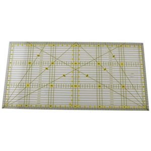 LQ Industrial Patchwork Ruler 30x15cm/5.9x11.8in Multi-Purpose Patchwork Cloth Quilting Ruler Sewing Cutting Ruler