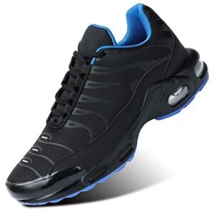 Men's Running Shoes Low-top Air Tennis Fashion Sneakers Athletics Sport Basketball Trainers Zapatos de Hombre All-Black/Blue