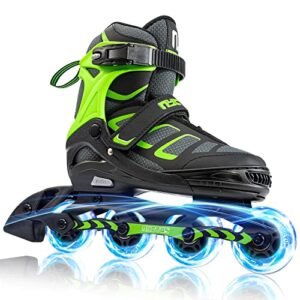Nyctus Inline Skates for Boys and Men, Kids Roller Blades Adult Male Boys Ages 8-12, Patines para Adultos Hombre