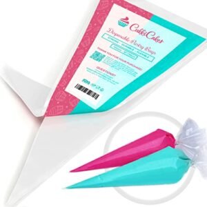 Piping Bags Disposable, Pastry Bags (12 inch 100pcs), Icing Bags, Tipless Frosting Bags for Cake Decorating with Extra Thick Layer 100% Recyclable - CukkiCakes
