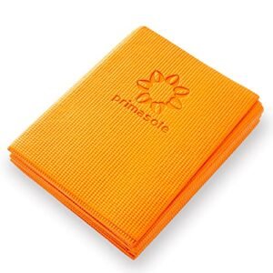 Primasole Folding Yoga Travel Pilates Mat Foldable Easy to carry to Class Beach Park Travel Picnics 4mm thick Coral Red Orenge Color PSS91NH026A