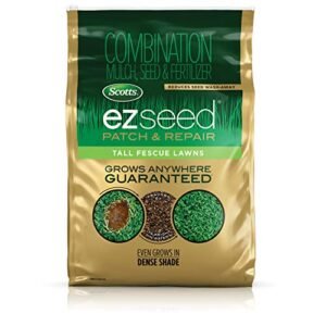 Scotts EZ Seed Patch and Repair Tall Fescue Lawns, 20 lb. - Combination Mulch, Seed, and Fertilizer - Tackifier Reduces Seed Wash-Away - Mix Covers up to 445 sq. ft.