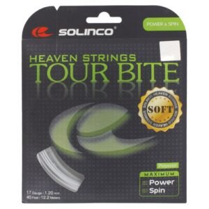 Solinco Tour Bite Soft (16L-1.25mm) Tennis String (Silver)