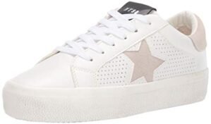Steve Madden Women's Starling Sneaker, White Multi, 7 M US