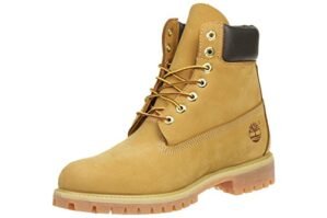 Timberland Mens 6" Premium Waterproof Boot Wheat Nubuck Leather 10.5 D (M)