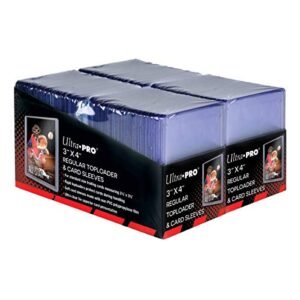 Ultra Pro 3" x 4" Trading Card Toploader & Card Sleeve Bundle (200 ct.) The Ultimate Card Protection for Sports Cards, Baseball Cards, Collectible Trading Cards and Gaming Cards
