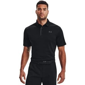 Under Armour Men's Tech Golf Polo , Black (001)/Graphite, XX-Large