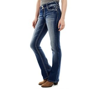 WallFlower Women's InstaStretch Luscious Curvy Bootcut Jeans, Jenna, 13