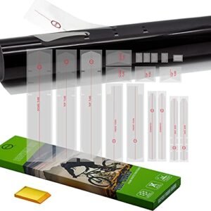 WEI-PASTER Bicycle Protective Stickers -Bike Frame Protection Tape, Protects Bike from Scratches and dings, High Impact Guard Set, Contains Transfer Vinyl and contrapuntal line (Matte)