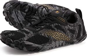 WHITIN Men's Cross-Trainer | Barefoot & Minimalist Shoe | Zero Drop | Wide Toe Box | Five Fingers | Gym Fitness Workout Trail Running | Male Black | Size 11