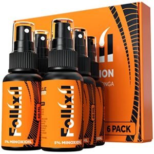 5% Minoxidil for Men and Women Lotion - 6 Months - Hair Growth Serum with Biotin, Capilia Longa and Niacinamide - World’s Strongest and Safest Minox Cocktail Treatment