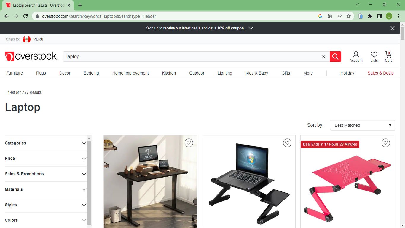 Overstock - Accesorios para Laptops