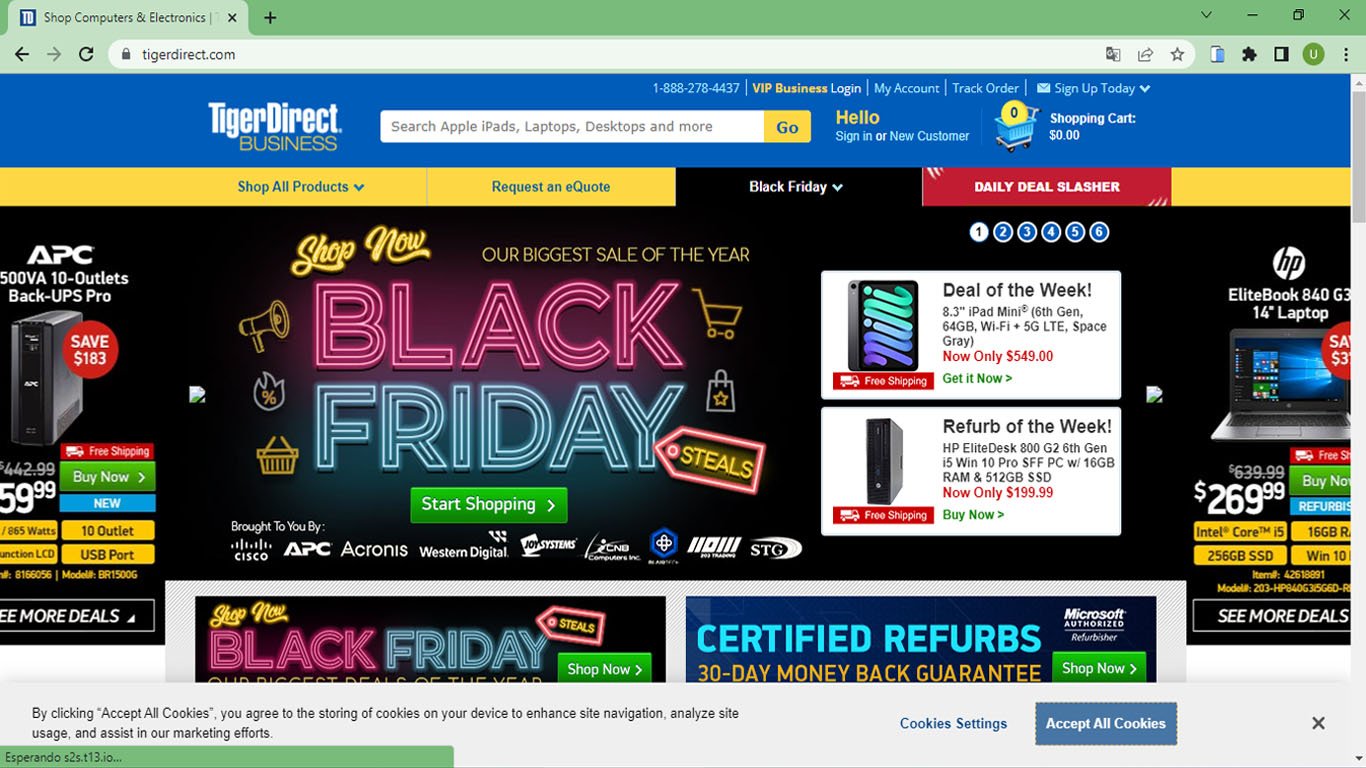 TigerDirect - Laptops en descuento