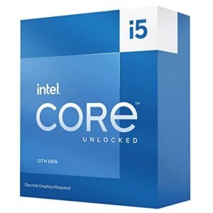 Intel Core i5-13600KF Desktop Processor 14 cores (6 P-cores + 8 E-cores) 24M Cache, up to 5.1 GHz