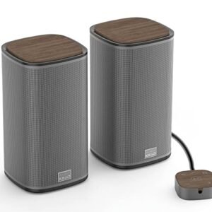 KEiiD Bluetooth Computer Speakers for Desktop Laptop PC Stereo Speaker for Gaming Wireless Home/Office Audio System, Touch Pad Control, 4 EQ Options …