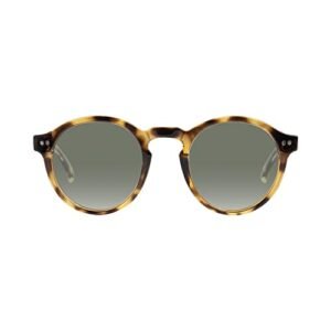 Kolo Harrison Premium Sunglasses, Classic Round Style, Honey Tortoise