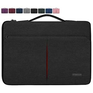 Laptop Sleeve Case 13-14 Inch Waterproof Portable Handle Laptop Case 360 Protective Laptop Work Briefcase Bag Compatible with 13" MacBook Air/Pro, 13-14 inch Acer/ASUS/HP/Lenovo/Dell Notebook, Black