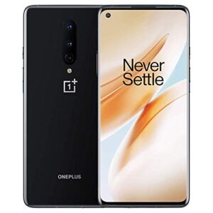 OnePlus 8 (5G, 128GB, 8GB RAM) 6.55" 90Hz Display, Snapdragon 865, 5G LTE T-Mobile Only (Black) (Renewed)