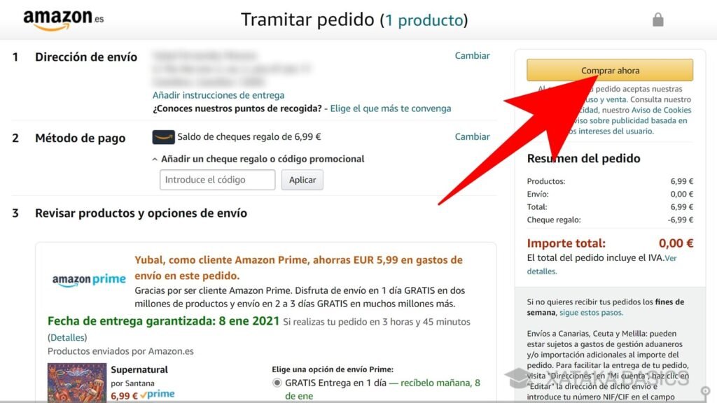 Como comprar en Amazon - Terminar de Pagar