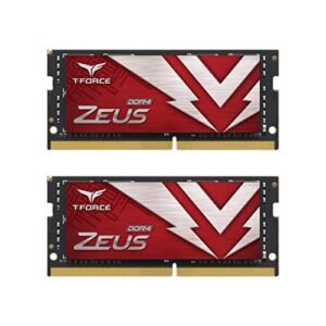 TEAMGROUP T-Force Zeus DDR4 SODIMM 16GB (2x8GB) 2666MHz (PC4-21300) 260 Pin CL19 Laptop Memory Module Ram - TTZD416G2666HC19DC-S01