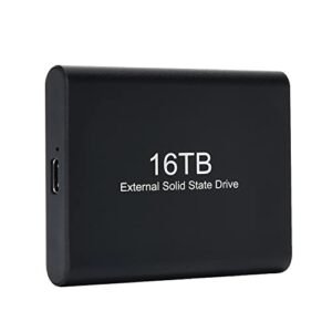 External Solid State Drive, 16TB External Hard Drive Portable External Hard Drive High Speed USB 3.1 External HDD for Mac, PC, Laptop