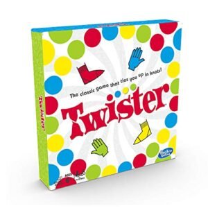 Twister Game, Party Game, Classic Board Game for 2 or More Players, Indoor and Outdoor Game for Kids 6 and Up, Packaging may vary