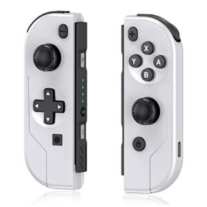 YCCTEAM Wireless Joypad Controller Compatible with Switch, Replacement for Switch Joypad, Wireless Controller Remote Joystick for Switch Supports Motion Control and Dual Vibration(White)…