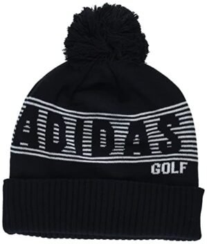 adidas Golf Standard POM Beanie, Black, OSFM