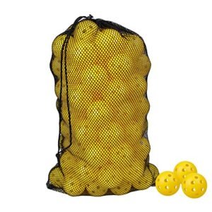 JanssenGlobal 50 Pack Yellow Golf Training Balls - Hollow Limited Flight Golf Practice Balls for Golf Simulator