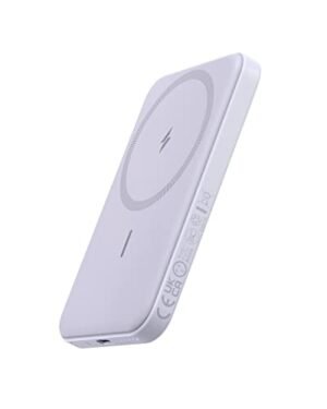 Anker 621 Magnetic Battery (MagGo), 5000mAh Magnetic Wireless Portable Charger with USB-C Cable, Only Compatible with iPhone 14/14 Pro/14 Pro Max, 13/13 Pro/13 Pro Max, 12/12 Pro/Pro Max (Purple)