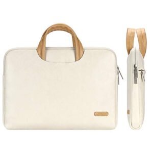 Arvok 15 15.6 16 Inch Water-Resistant Premium Leather Laptop Sleeve with Handle & Zipper Pocket/Notebook Computer Case/Ultrabook Tablet Briefcase Carrying Bag/Pouch Skin Cover for Acer/Asus