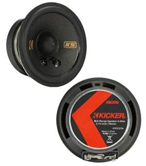 Kicker 47KSC2704-RS Car Audio KSC Series 200W Peak 2 3/4" Mid Tweeters - Refurbished